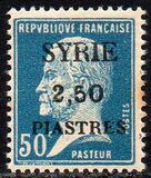 [Louis Pasteur Issue Surcharged & Overprinted "SYRIE", type S2]