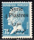 [French Louis Pasteur Issue Surcharged & Overprinted "Syrie" in French and Arabic, වර්ගය V5]