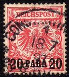 [German Empire Postage Stamps Surcharged, type B1]