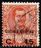[King Victor Emmanuel III of Italy - Italian Postage Stamp Overprinted "Colonia Eritrea", tip F]