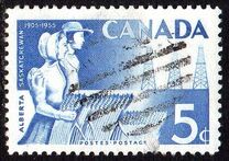 [The 50th Anniversary of Alberta and Saskatchewan Provinces, tip HH]