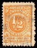 [Coat of Arms and Figures - Imprint: Lit. J.L. Arango Medellin. Col., סוג FP]