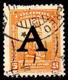 [Airmail - Previous Issues Overprinted A = "Avianca", type QG]