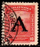 [Airmail - Previous Issues Overprinted A = "Avianca", type QH]