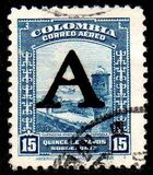 [Airmail - Previous Issues Overprinted A = "Avianca", type QI]