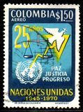 [Airmail - The 25th Anniversary of United Nations, タイプ AHO]