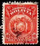 [Coat of Arms - Dot After "BOLIVIA" in Oval, type AU3]