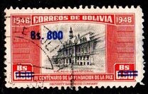 [Currency Revaluation - Founding of La Paz stamps of 1951 Surcharged, ประเภท FR2]