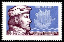 [450 Aniversario del descubrimiento del estrecho de Magallanes., tipo SY]