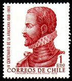 [The 400th Anniversary of "La Araucana", Epic Poem by de Ercilla y Zuniga, 1969, نوع TH]