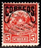 [Crest with Correos Imprint on Top, type O2]