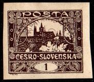 [Definitives - "ČESKO-SLOVENSKÁ" Above Value, type G]