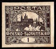 [Definitives - "ČESKO-SLOVENSKÁ" Above Value, type G]