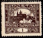[Definitives - "ČESKO-SLOVENSKÁ" Above Value, type G2]