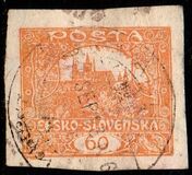[Definitives - "ČESKO-SLOVENSKÁ" Above Value, type H]
