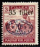 [Hungarian Reaper Type Stamps Overprinted, type J10]