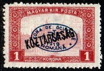 [Overprinted " Köztársaság", type P]