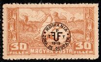 [Overprinted "ROMANIA ZONA DE OCUPATIE 1919" - Dull Paper, 类型 Z1]
