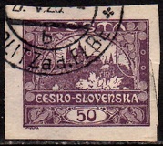 [Definitives - "ČESKO-SLOVENSKÁ" Above Value, typ G3]