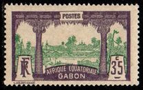 [Libreville - Inscription "AFRIQUE EQUATORIALE GABON", тип J4]