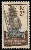 [Issues of 1911-22 in New Colors - Inscription "AFRIQUE EQUATORIALE FRANCAISE" - Warrior, veids P1]