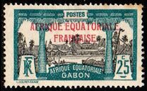 [Issues of 1911-22 in New Colors - Inscription "AFRIQUE EQUATORIALE FRANCAISE" - Libreville, τύπος P9]
