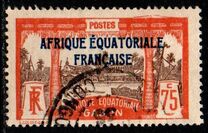 [Issues of 1911-22 in New Colors - Inscription "AFRIQUE EQUATORIALE FRANCAISE" - Libreville, τύπος P19]