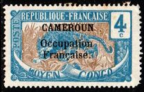 [Middle Congo Postage Stamps Overprinted "CAMEROUN Occupation Francaise", type D2]