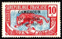 [Middle Congo Postage Stamps Overprinted "CAMEROUN Occupation Francaise", type D4]