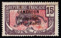 [Middle Congo Postage Stamps Overprinted "CAMEROUN Occupation Francaise", type D5]