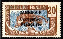[Middle Congo Postage Stamps Overprinted "CAMEROUN Occupation Francaise", type D6]