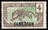 [Middle Congo Postage Stamps (Colors Changed) Overprinted "CAMEROUN", type E2]