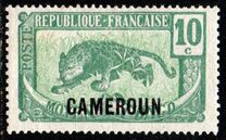 [Middle Congo Postage Stamps (Colors Changed) Overprinted "CAMEROUN", type E4]