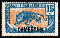 [Middle Congo Postage Stamps (Colors Changed) Overprinted "CAMEROUN", type E5]