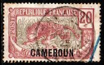 [Middle Congo Postage Stamps (Colors Changed) Overprinted "CAMEROUN", type E6]