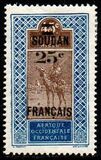 [Upper Senegal and Niger Stamps of 1914-1916 & Not Issued Stamps Overprinted "SOUDAN FRANCAIS" and Surcharged - Tuareg on Camel, տեսակ E]