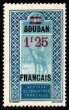[Upper Senegal and Niger Stamps of 1914-1916 & Not Issued Stamps Overprinted "SOUDAN FRANCAIS" and Surcharged - Tuareg on Camel, տեսակ E2]