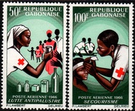 [Airmail - Red Cross, jenis DD]