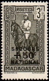 [Colonial's Fund - Overprinted "SECOURS +50 c NATIONAL", Typ FR]
