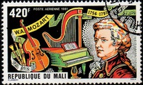 [Airmail - The 225th Anniversary of the Birth of Wolfgang Amadeus Mozart, 1756-1791, type ACH]