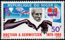 [Airmail - Albert Schweitzer Commemoration, 1875-1965, タイプ CX]