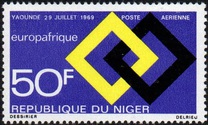 [Airmail - The 6th European-African Economic Organization EUROPAFRIQUE, type HE]