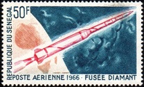 [Airmail - Start of French Space Satellites, տեսակ FD]
