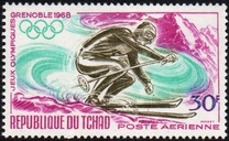 [Airmail - Winter Olympic Games - Grenoble, France, type EG]