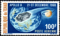 [Airmail - Flight of "Apollo 8" around the Moon, type FG]