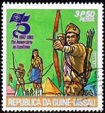 [The 75th Anniversary of Boy Scout Movement, type HR]