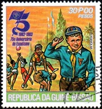[The 75th Anniversary of Boy Scout Movement, type HU]