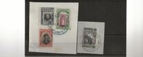 [Bulgarian Postage Stamps Overprinted "ПOЩA B POMѪHИЯ 1916-1917", type A]