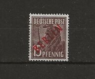 [BERLIN in Red Overprint on "Allied Occupation Zone" Stamps, type B4]