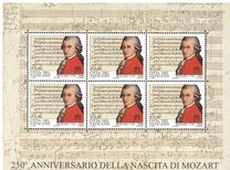 [The 500th Anniversary of the Birth of Wolfgang Amadeus Mozart, 1756-1791, type AVY]